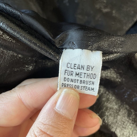 Vintage 60s Coat Womens Large Fur Collar Wool Accent‎ Buttons USA Union Made - Picture 9 of 12